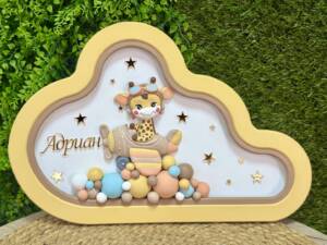 Лампа облак с жирафче