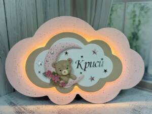 нощна лампа с мече